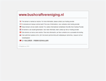 Tablet Screenshot of bushcraftvereniging.nl